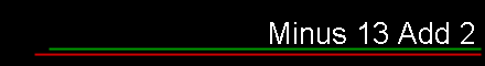 Minus 13 Add 2